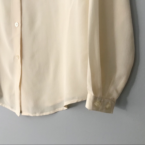 Emanuel Ungaro Ivory Silk Button Down Top - 4 - Picture 3 of 7